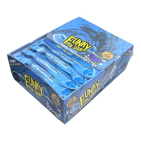 Gomita Funky Pen con Salsa x 12 Sabor Frutas Azules