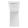 Columna de ducha en Aluminio Blanco 2 jets Sensi D Acqua Columna de ducha en Aluminio Blanco 2 jets Sensi D Acqua