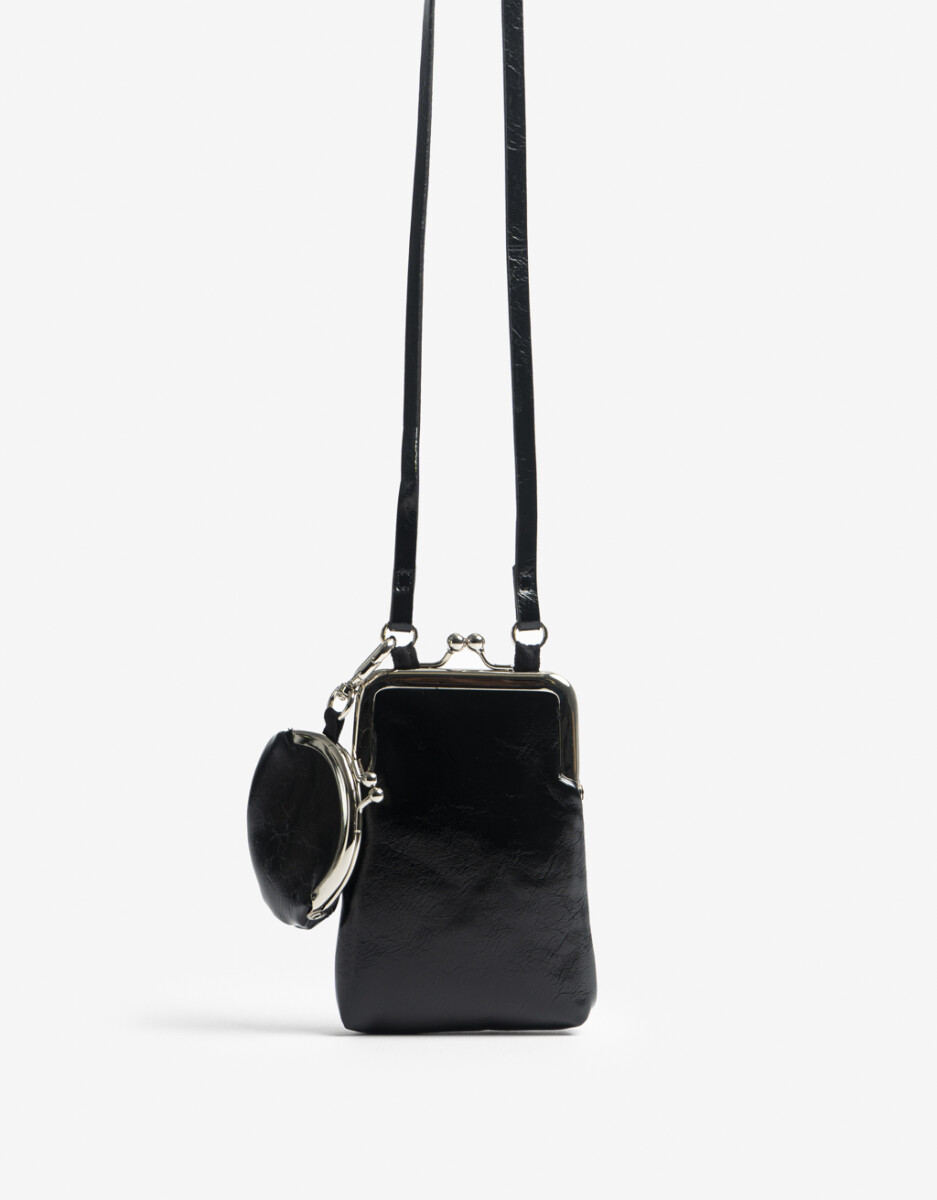 Monedero Doble Negro 