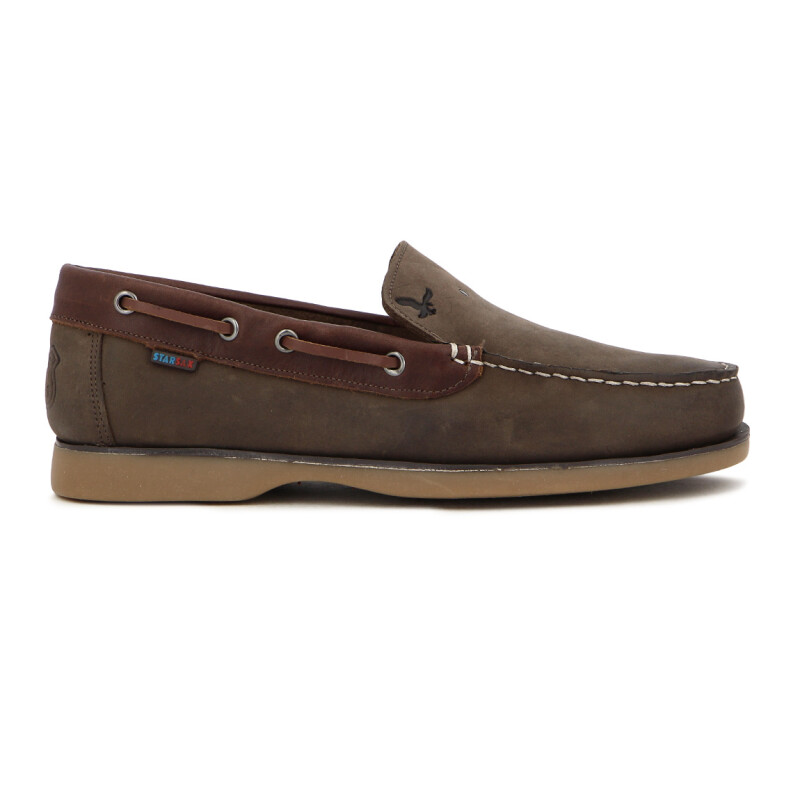 Starsax Hombre Casual Nautico Mocasin / Café Cafe