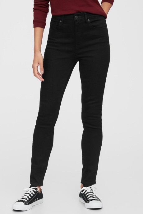 Jean Legging Tiro Alto Black Clermont