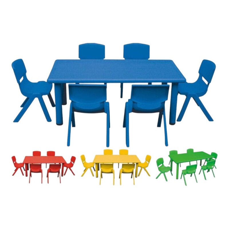 Mesa Infantil 120x60 Polipropileno Azul