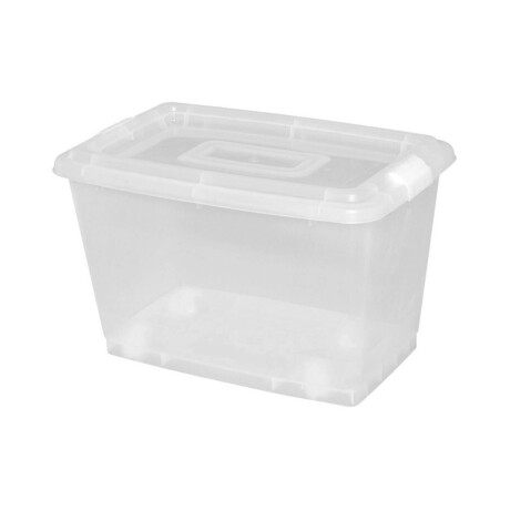 Caja organizadora con ruedas carrito móvil Rimax 40 litros Blanco