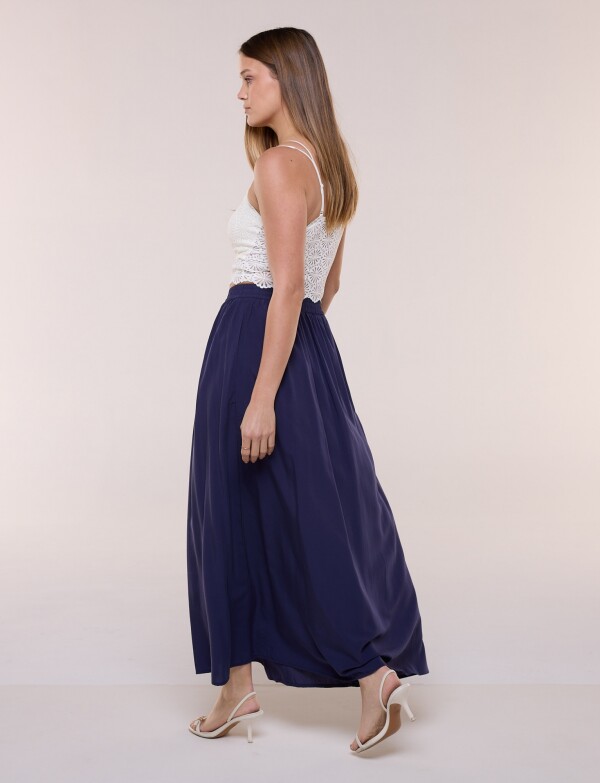 Falda Maxi Solid AZUL