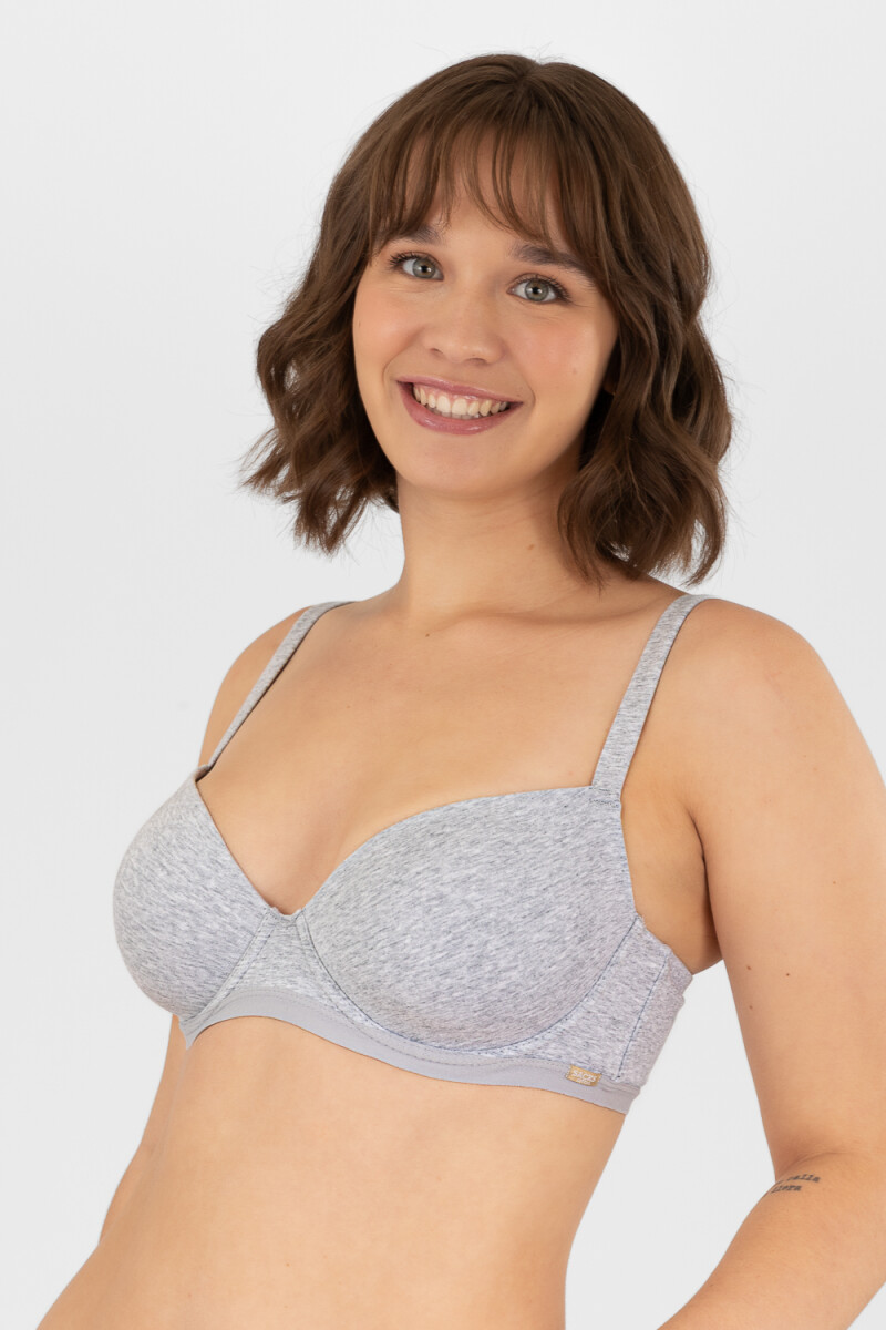 Soutien copa c cotton Gris melange
