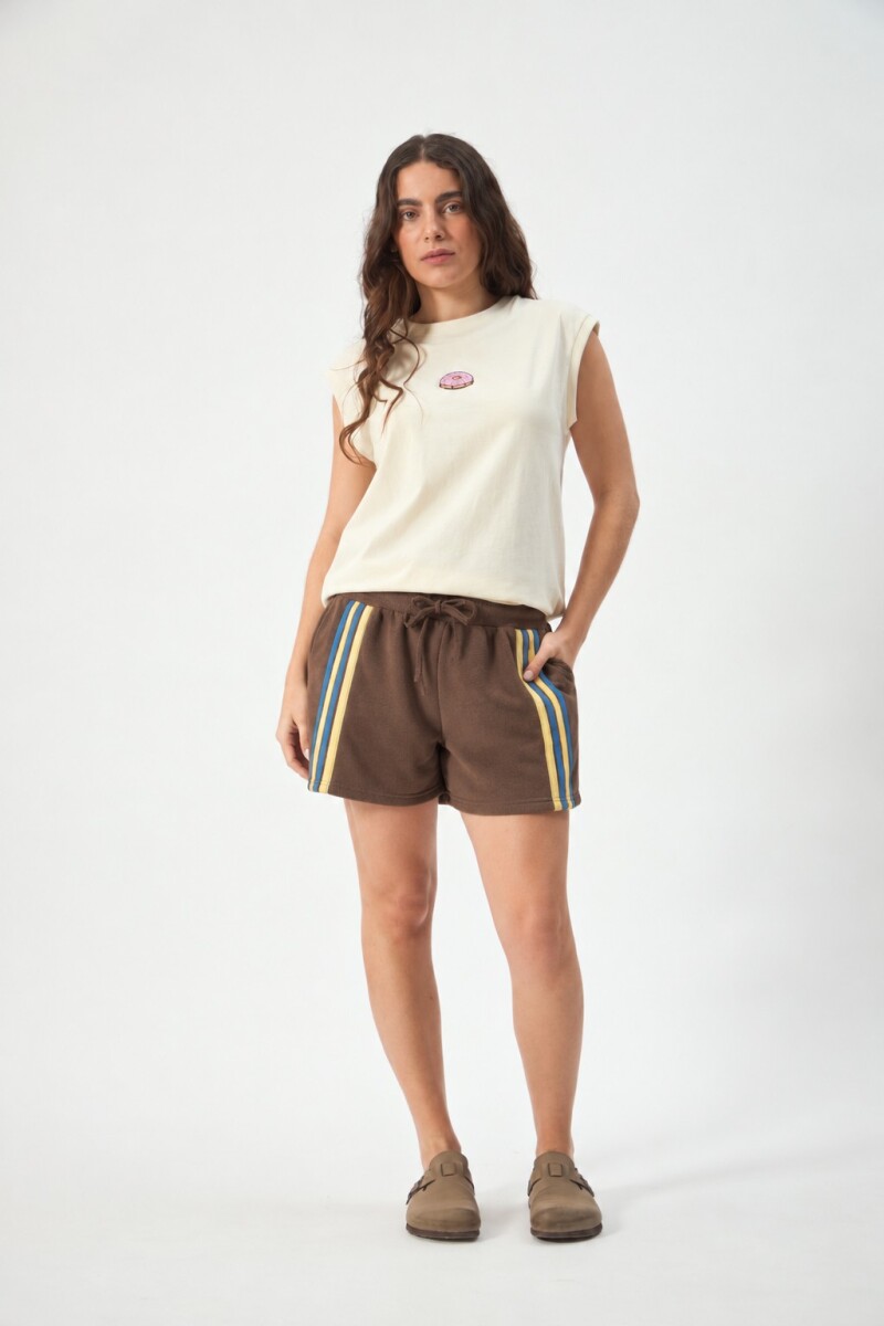 SHORT RAYO - MARRON 