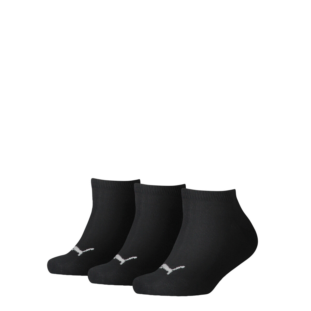 Medias Puma Invisible 3-Pack de Niños - Negro 