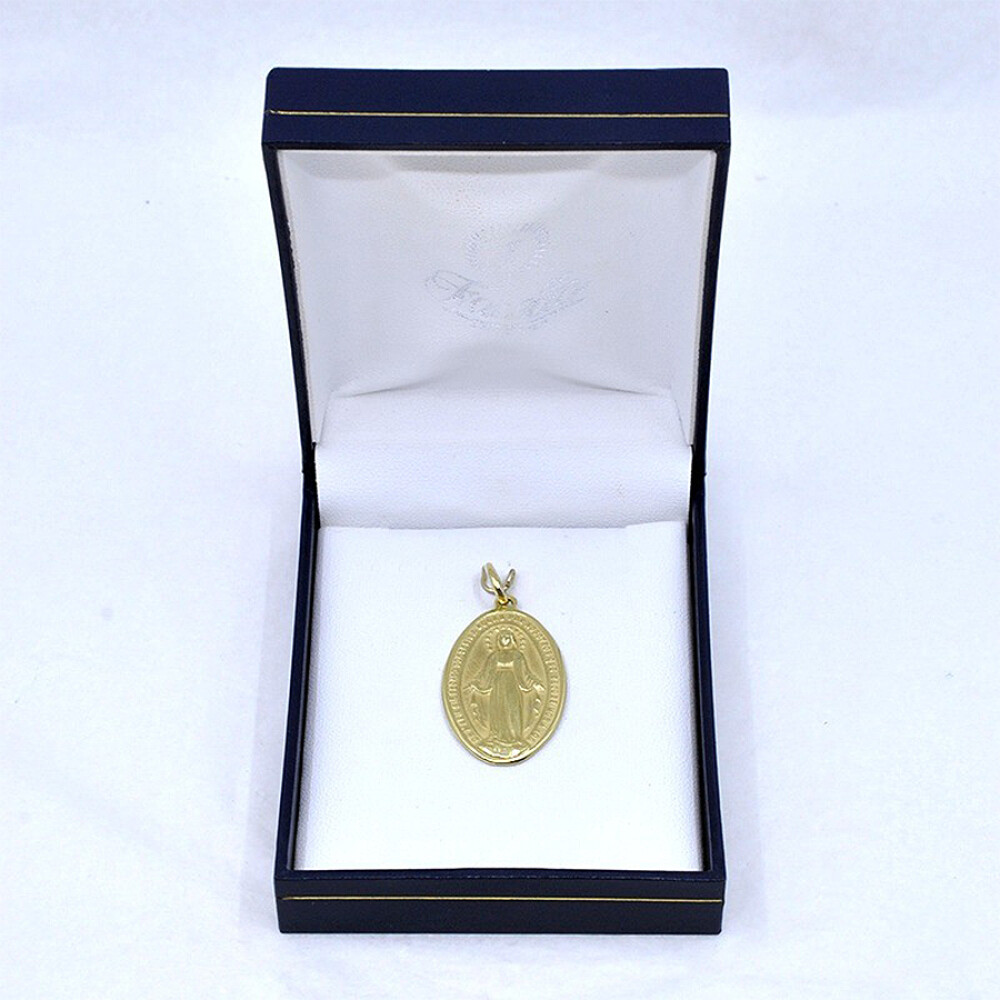 Medalla Virgen Milagrosa En Oro 18K Medalla Virgen Milagrosa En Oro 18K
