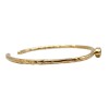 Brazalete Delhi -Plata rodinada con micra de oro 18k - Piedra Granate-BR2016 conpiedra