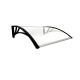 Alero Policarbonato Transparente Y Soporte Negro 1.5 x 1.0 m Alero Policarbonato Transparente Y Soporte Negro 1.5 x 1.0 m