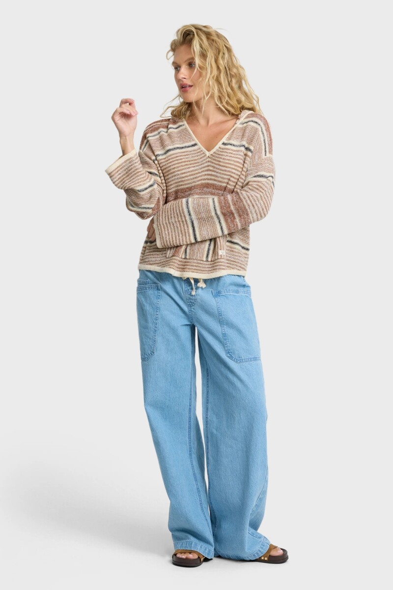 SWEATER BAJA BEACH H-marron