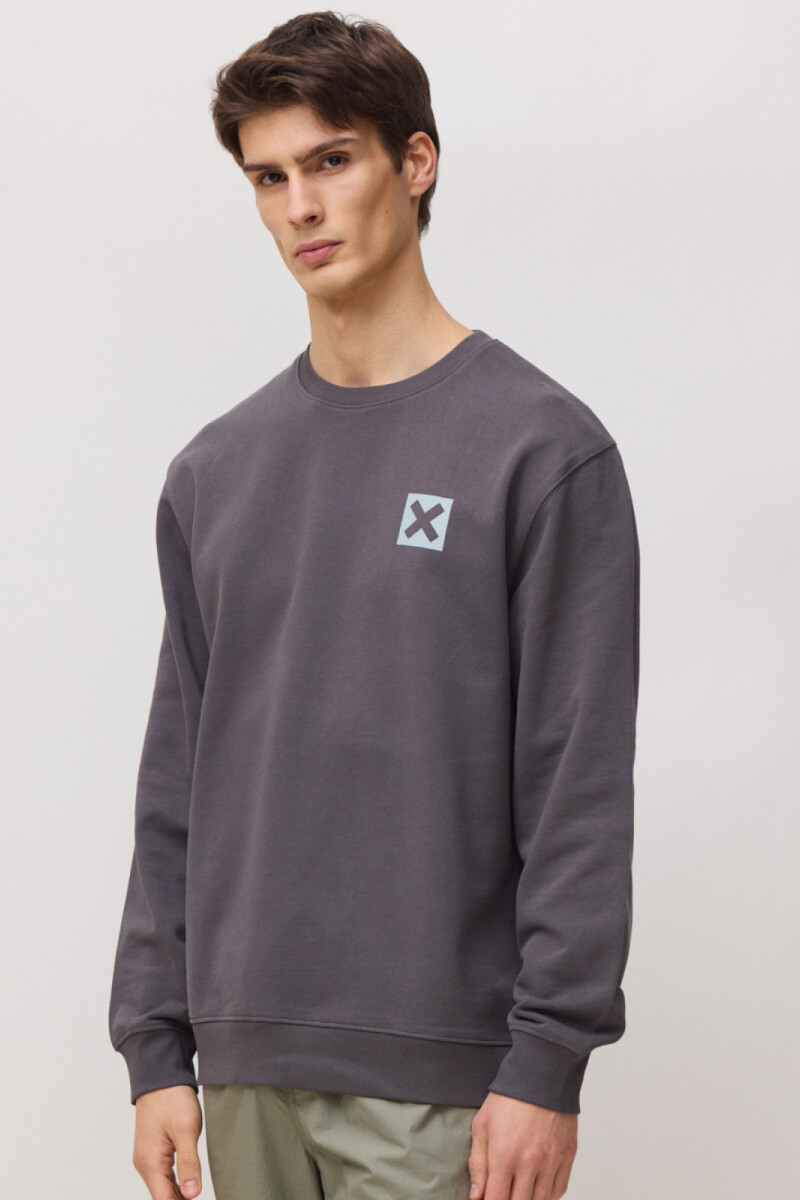 Sudadera Nature Blue Banana Anthracite