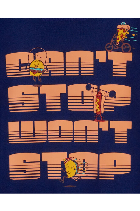 Pijama cuatro piezas de algodón, dos bermudas y dos remeras manga corta estampados Pijama cuatro piezas de algodón, dos bermudas y dos remeras manga corta estampados