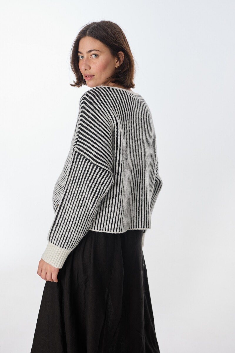 Sweater Astral Crudo/Negro