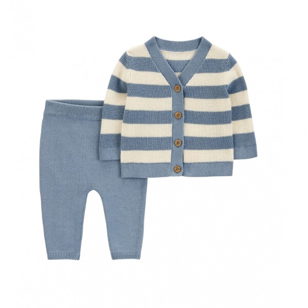 Set dos piezas de algodón, pantalón y saco. RN Set dos piezas de algodón, pantalón y saco. RN