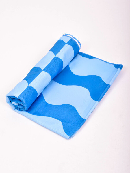 TOALLA PLAYERA MICROFIBRA AZUL