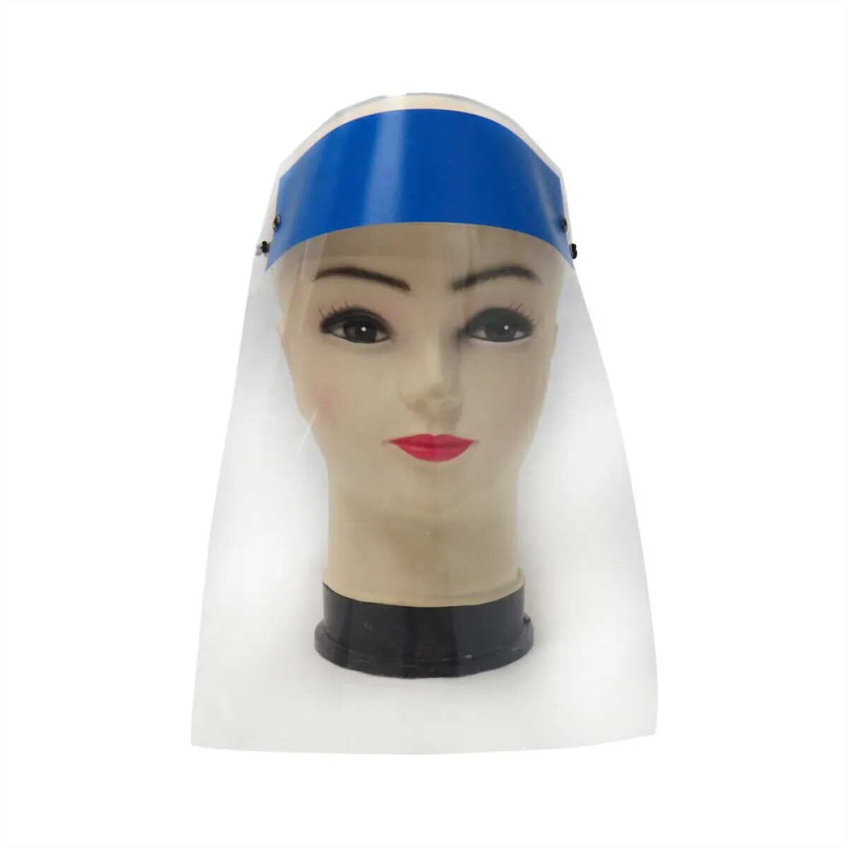 Máscara Careta De Protección Facial Transparente Tapa Boca - Azul 
