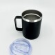 Taza térmica de acero inoxidable Negro