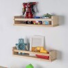 Estante repisa y toallero de pared bambú Estante repisa y toallero de pared bambú