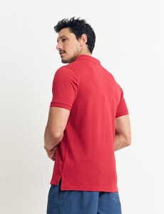 520752 REMERA HARRINGTON LABEL Rojo Oscuro