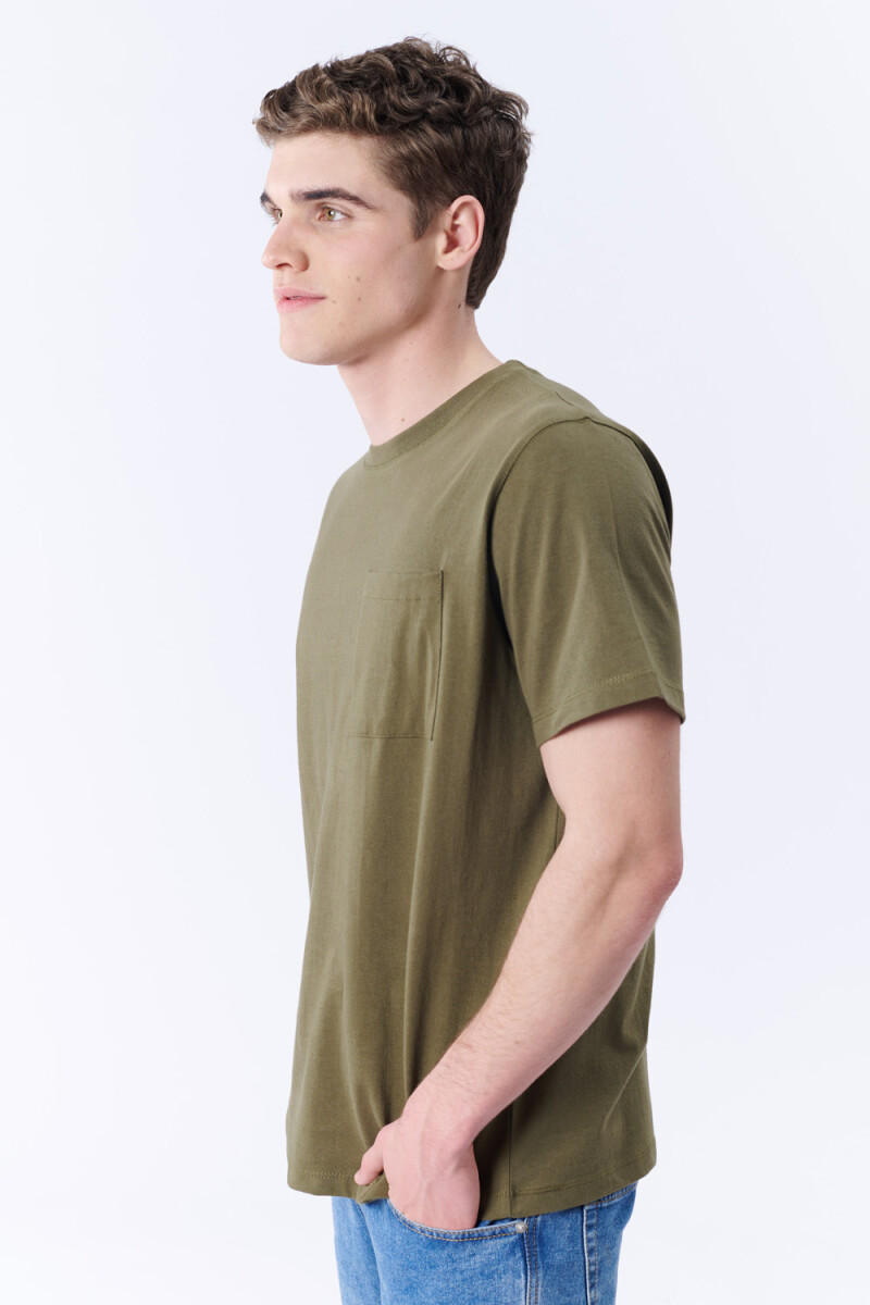 Remera Bolsillo Verde