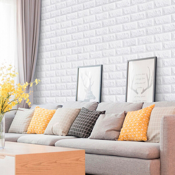 Revestimiento 3d Ladrillo Para Pared Por Rollo REVESTIMIENTO LADRILLO ROLLO 0.70X20MTS