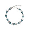 Pulsera oval-Plata 925-Piedra topacio y zirconia-PU3019 - Adulto - Conpiedra