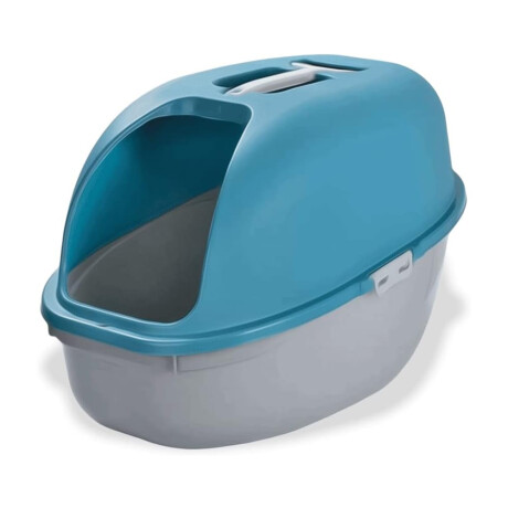 Baño Sanitario Arenero Ecoamigable p/Gato Rimax c/Tapa Pala Azul