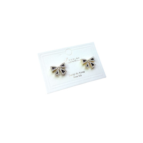 Caravanas hipoalergénicas lazos brillantes(OW2229) Caravanas Hipoalergénicas Lazos Brillantes(ow2229)