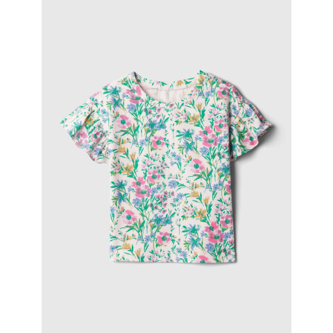 SS BRANNANS RUFFLE TOP SP MULTI FLORAL