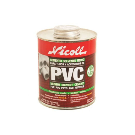 Adhesivo para PVC Verde 473cc Nicoll