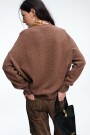 SWEATER CREW Marron