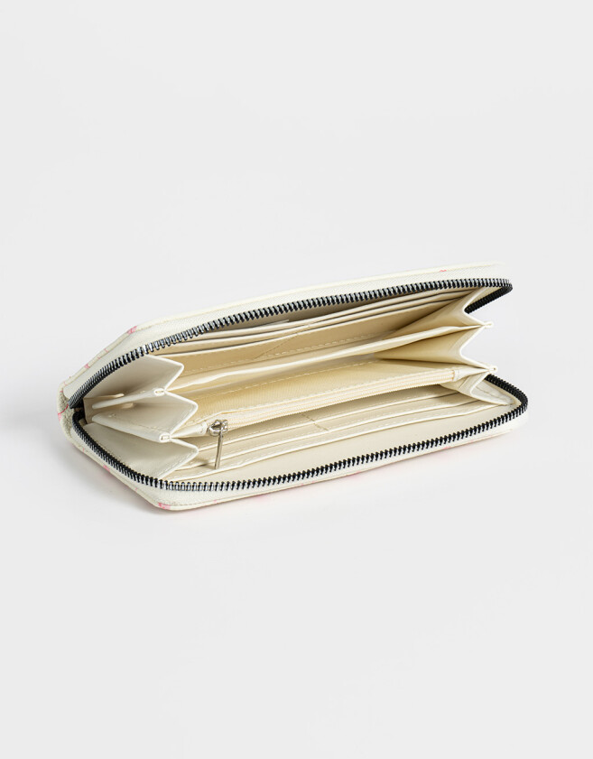 Ficheros Billetera Fichero Estampada - Blanco Crudo