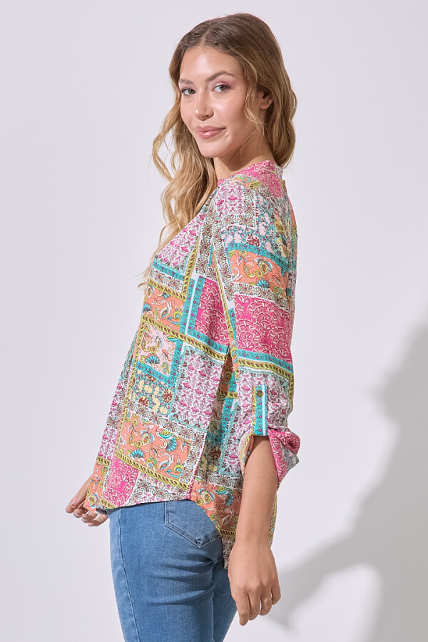 Blusa Patch MULTI/FUCSIA