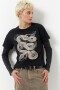 REMERA REPTILE Negro