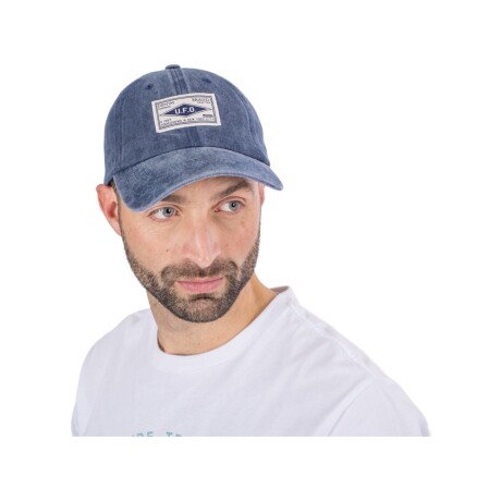 Gorro con visera UFO Grown bordado unisex Azul