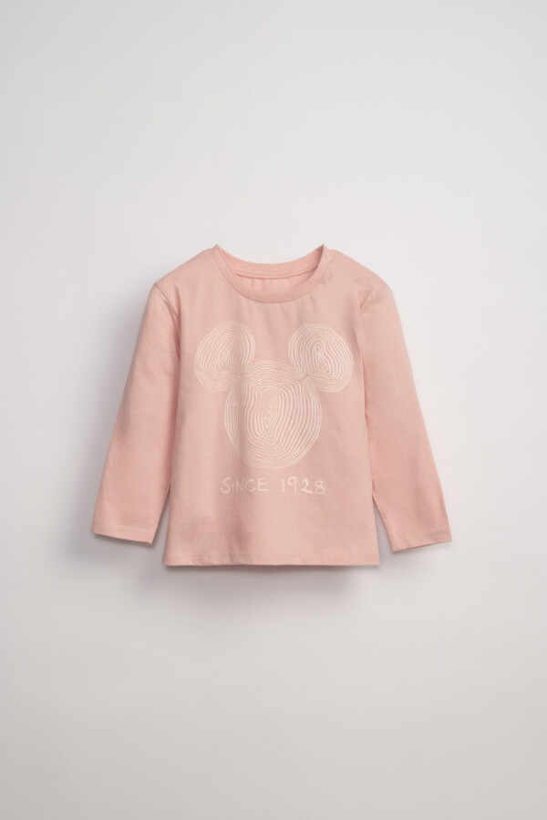 Remera estampa Mickey Rosa
