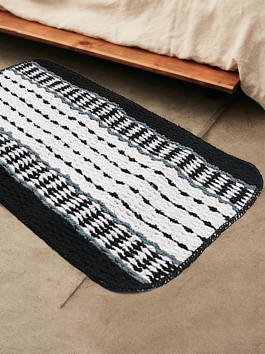 ALFOMBRA ONIX NEGRO/GRIS - NEGRO 
