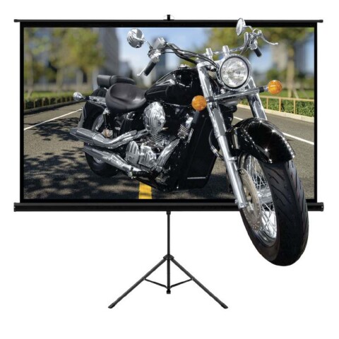 Pantalla De Proyección Con Trípode 100 Pulgadas HD 220cm largo x 120cm Variante Color Negro