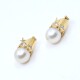 Caravanas En Oro 18K , Brillantes Y Perla De Cultivo Caravanas En Oro 18K , Brillantes Y Perla De Cultivo