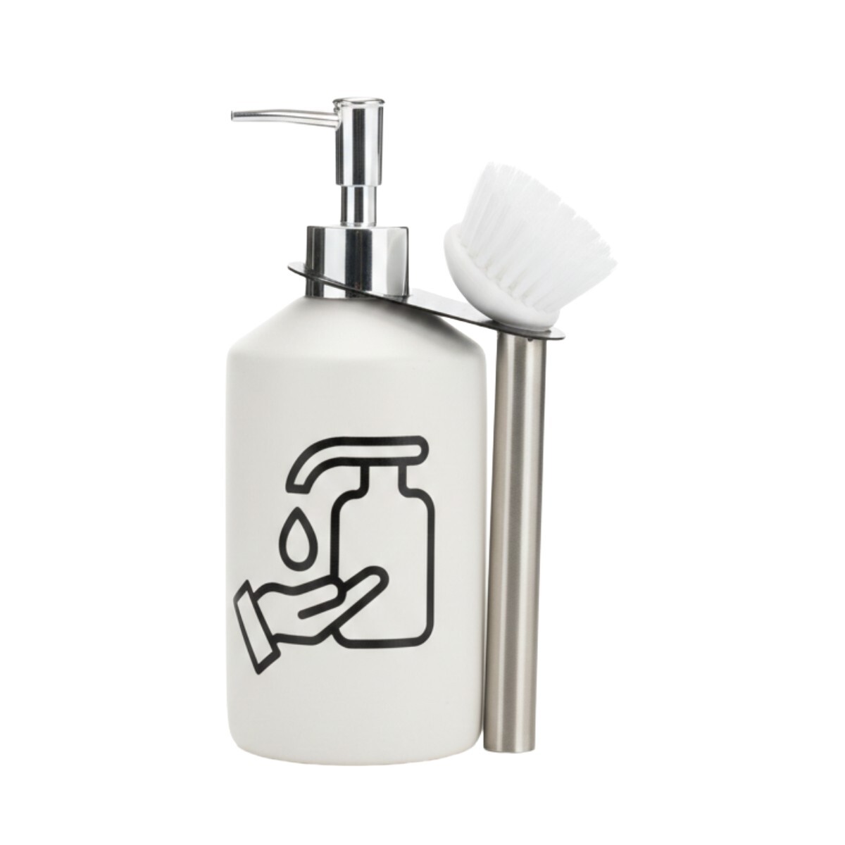DISPENSADOR CERAMICA BLANCO C/ACCES P/BAÑO 