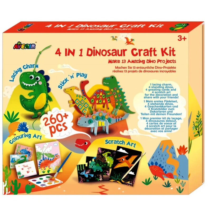 4 En 1 Craft Kit Dinosaurio 4 En 1 Craft Kit Dinosaurio