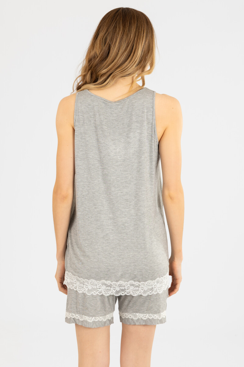 SOLANGE LACE SM GRIS MELANGE