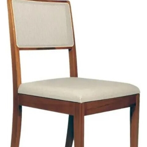 Silla De Comedor Lola Madera Maciza Ratan Natural Lino Blanco 1