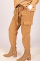 Babucha tipo cargo Camel