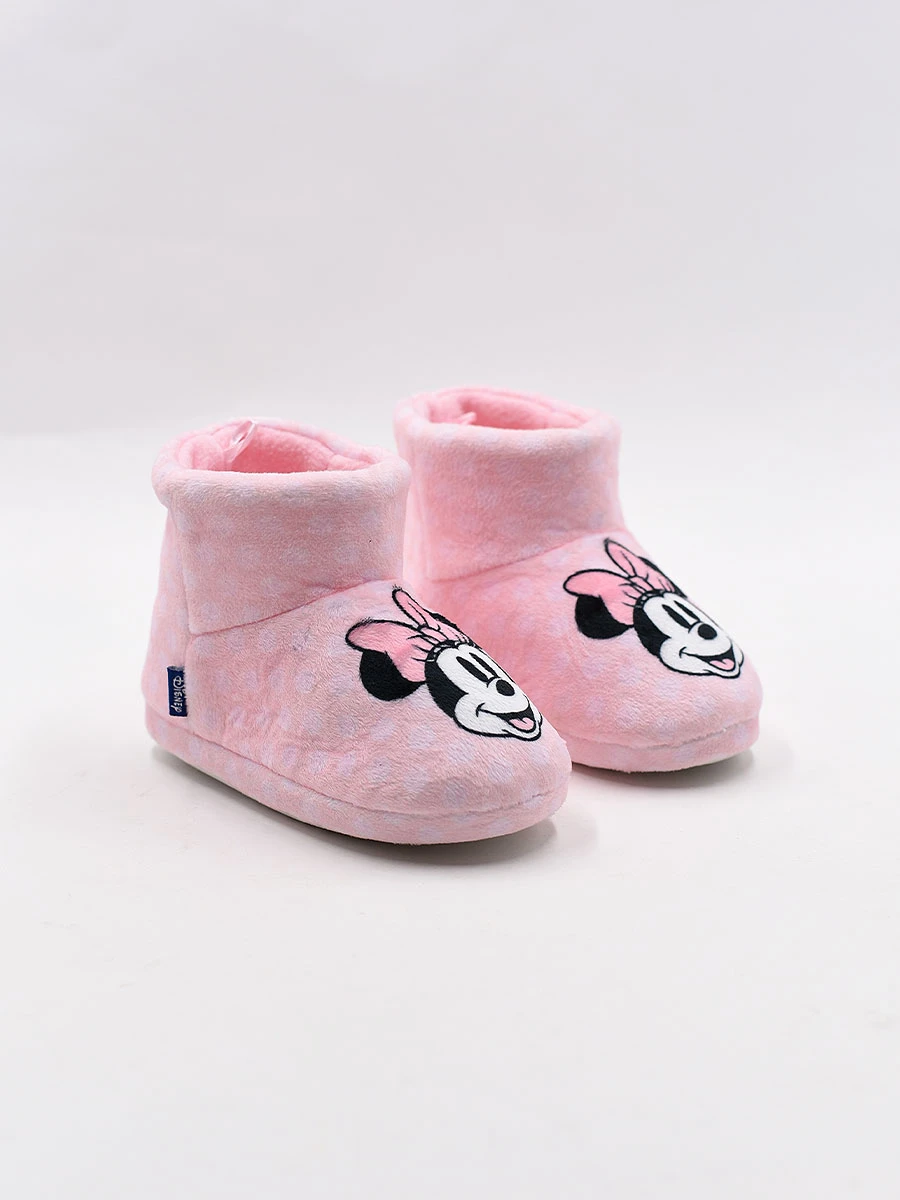 PANTUFLA BOTA INFANTIL DISNEY MINNIE - ROSADO 