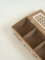 Caja Para Té Esterilla, 3 Separadores Color Unico
