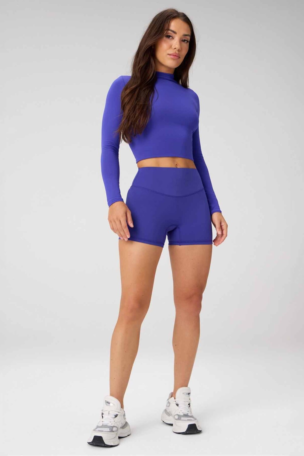 Polo Manga Larga Seamless Long-Sleeve Essential Tee Mujer Nightfall