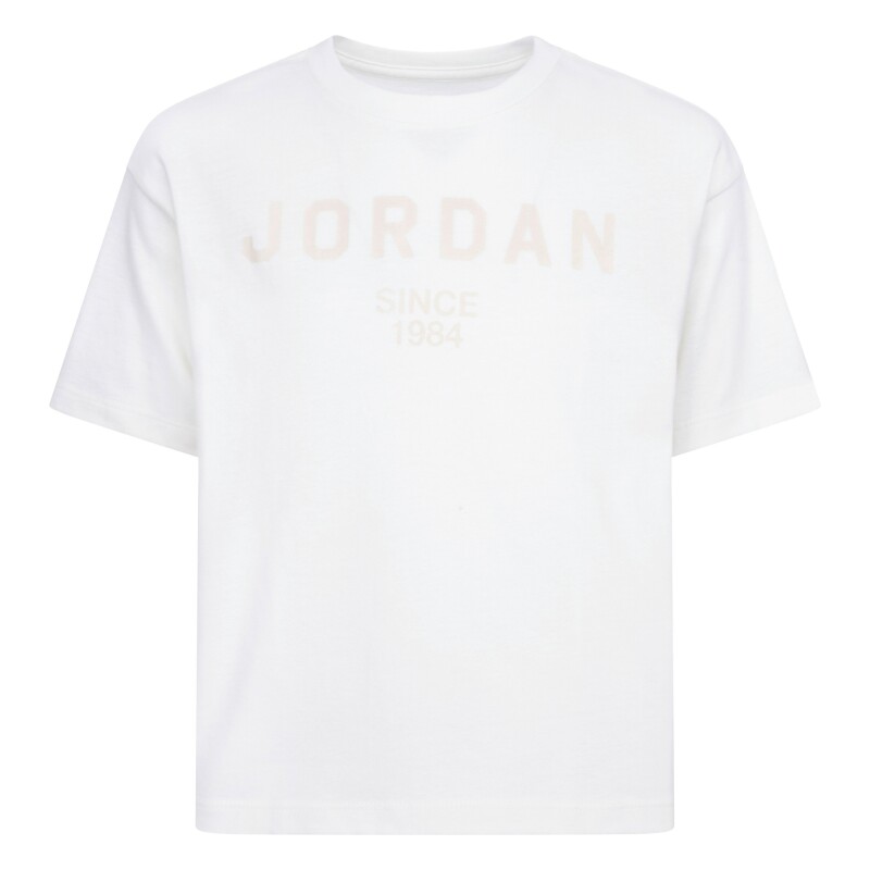 Camiseta Jordan High Brand Read Ss de Niña Blanco
