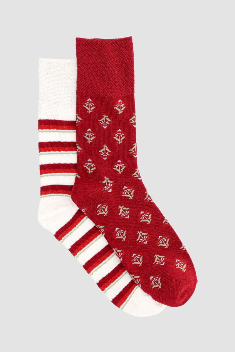 Media sujeción suave pack 2 (lisa + diseño) - Variante 35 